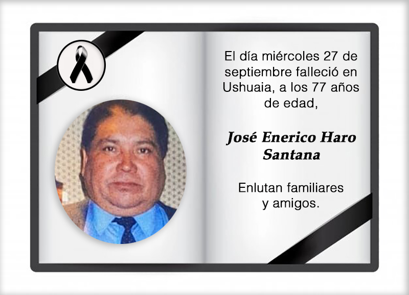 Fallecimiento | José Enerico Haro Santana