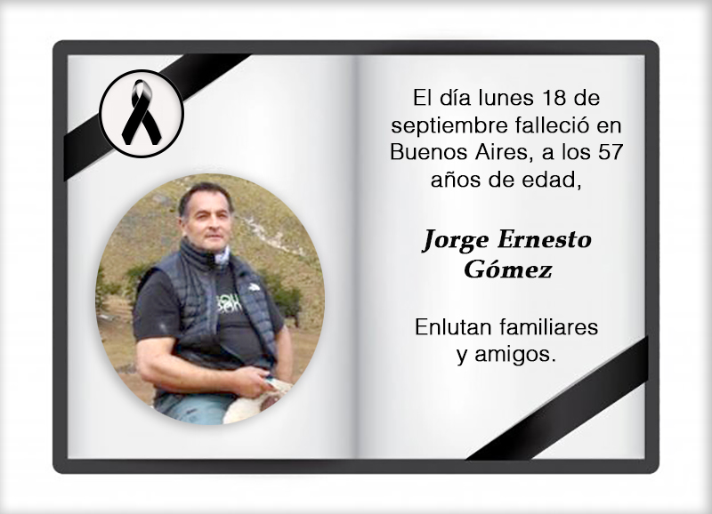 Fallecimiento | Jorge Ernesto Gómez