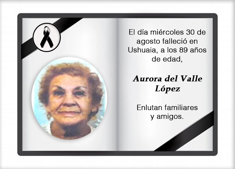 Fallecimiento | Aurora del Valle López