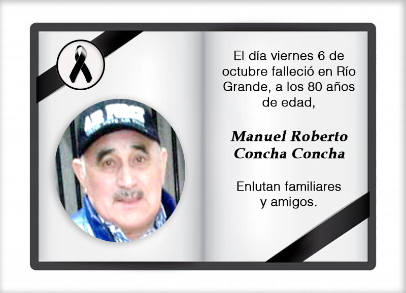Fallecimiento | Manuel Roberto Concha Concha
