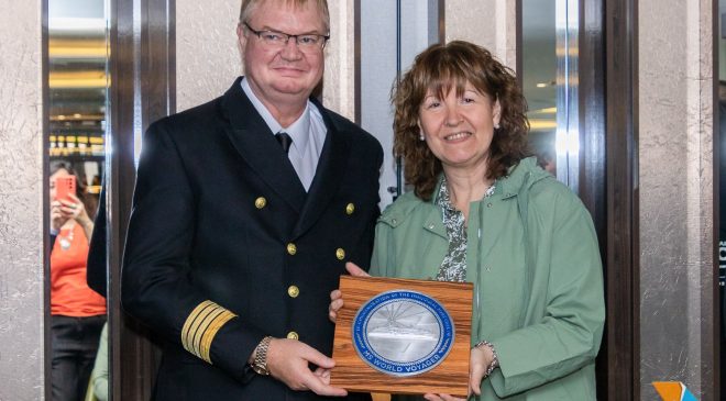El Atlas World Voyager celebró su bautismo en Ushuaia
