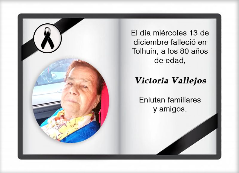 Fallecimiento | Victoria Vallejos