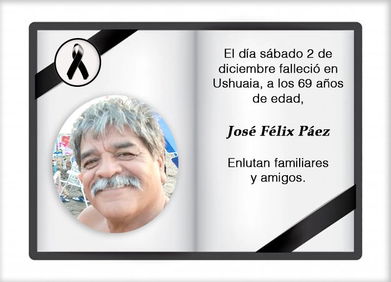 Fallecimiento | José Félix Páez