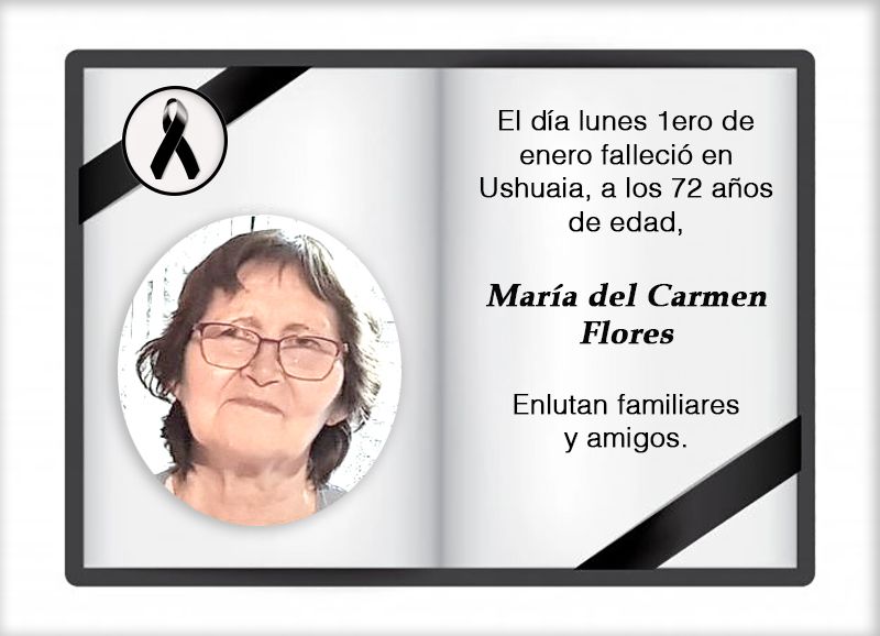 Fallecimiento | María del Carmen Flores