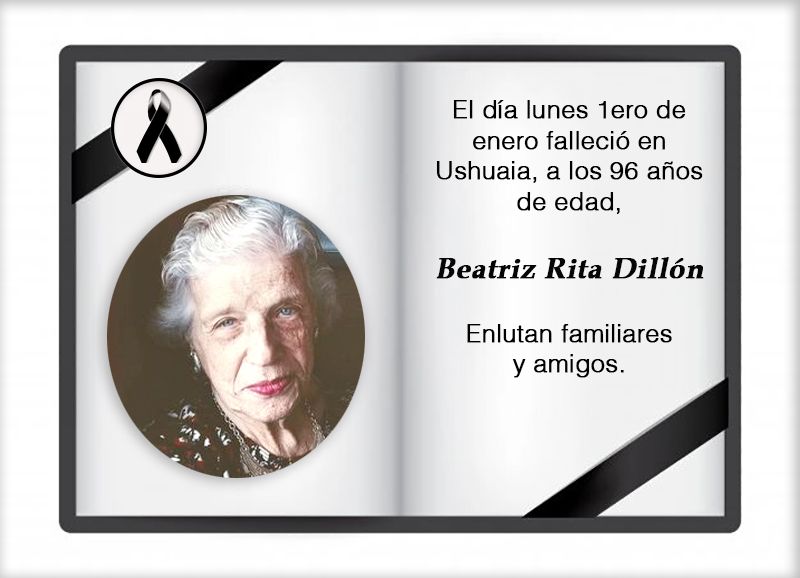 Fallecimiento | Beatriz Rita Dillón
