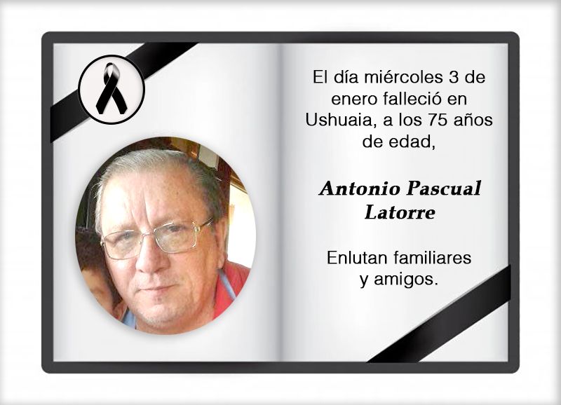 Fallecimiento | Antonio Pascual Latorre