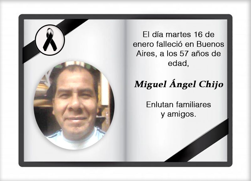 Fallecimiento | Miguel Ángel Chijo