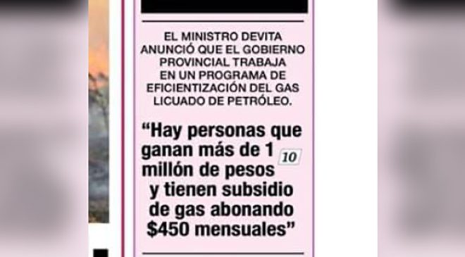 Gas y dignidad