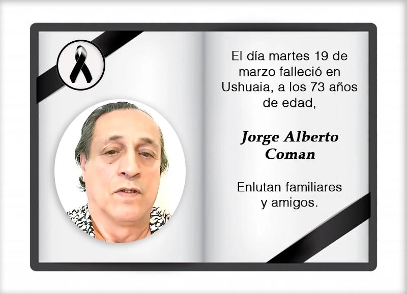 Fallecimiento | Jorge Alberto Coman