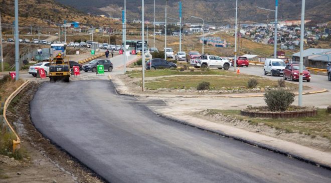 Se culminó la repavimentación de un tramo de la avenida Héroes de Malvinas