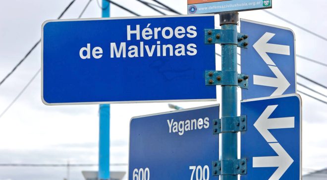 Malvinas presente en las calles de Ushuaia