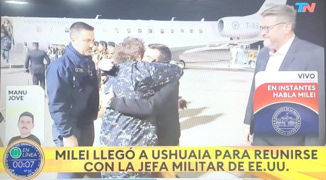 Milei y el día en que la bandera de EEUU flameó en la Base Naval Ushuaia