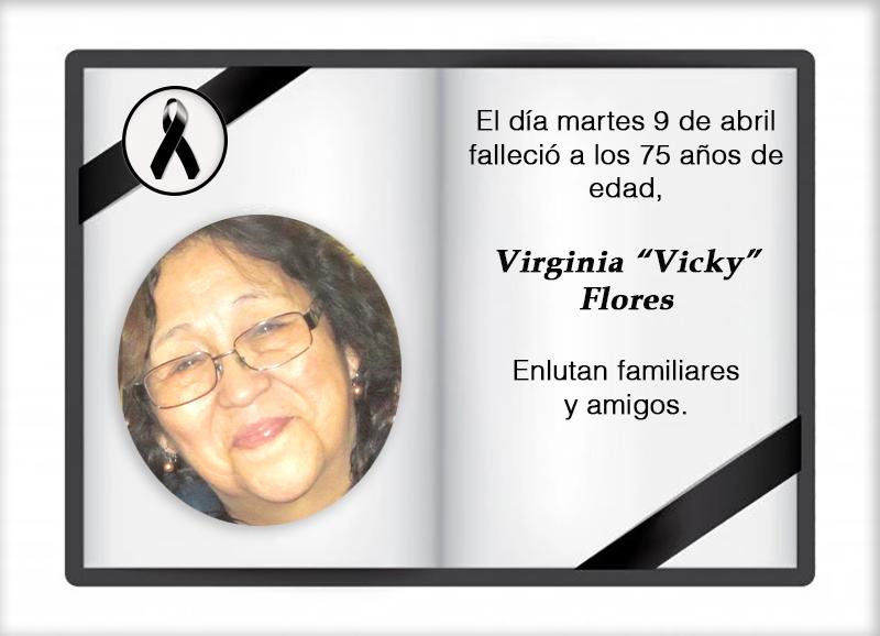 Fallecimiento | Virginia Vicky Flores