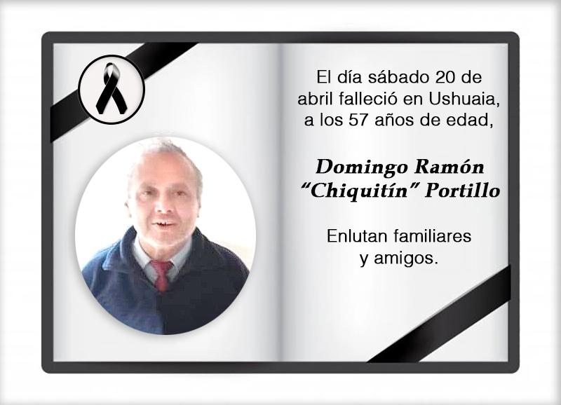 Fallecimiento | Domingo Ramón Chiquitín Portillo