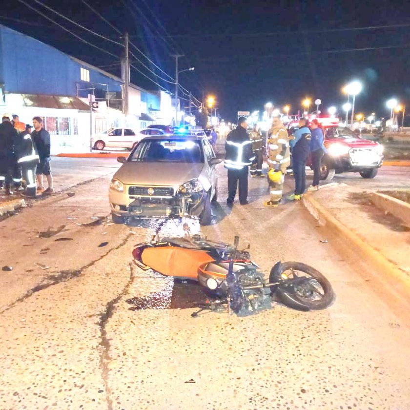 Motociclista sin carnet fue atropellado por un automovilista con alcohol en sangre