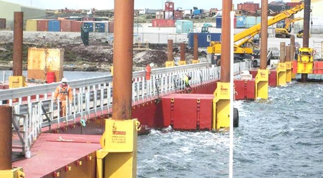 El Gobierno fueguino intimó a empresa británica por la construcción de un puerto en Malvinas