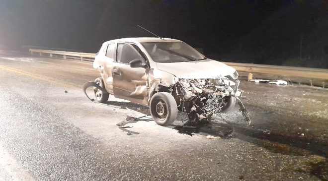 Conductor protagoniza impresionante vuelco en la Ruta Nro. 3