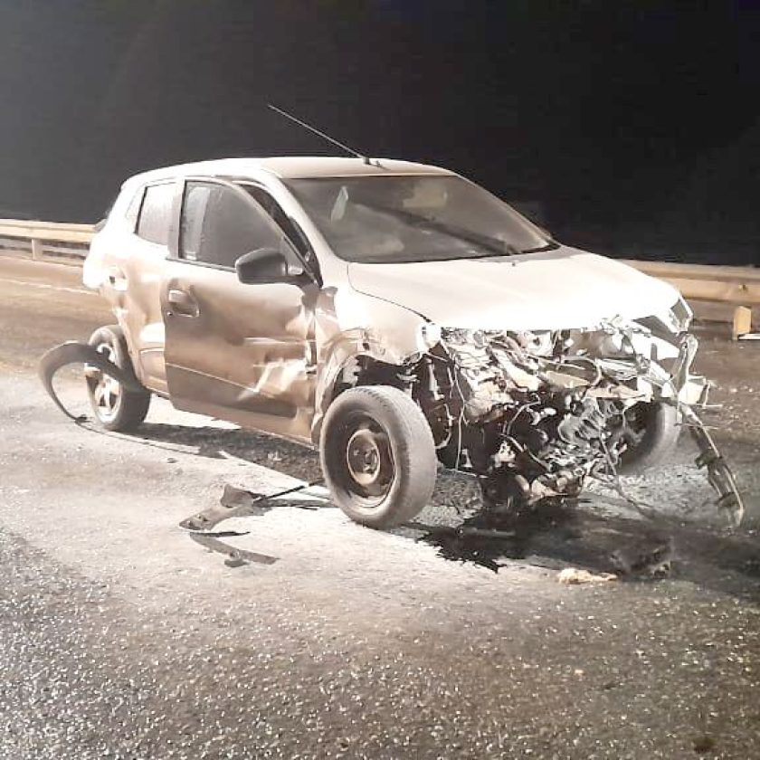 Conductor protagoniza impresionante vuelco en la Ruta Nro. 3