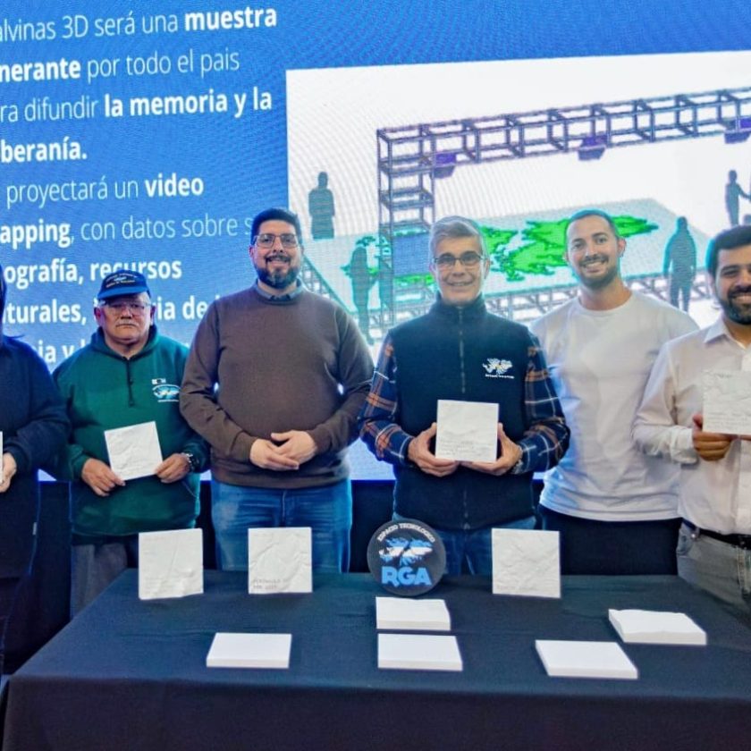Imprimieron en 3D bloques para un proyecto nacional sobre Malvinas