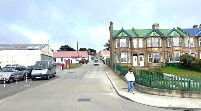 Cómo se llaman las calles en las Islas Malvinas