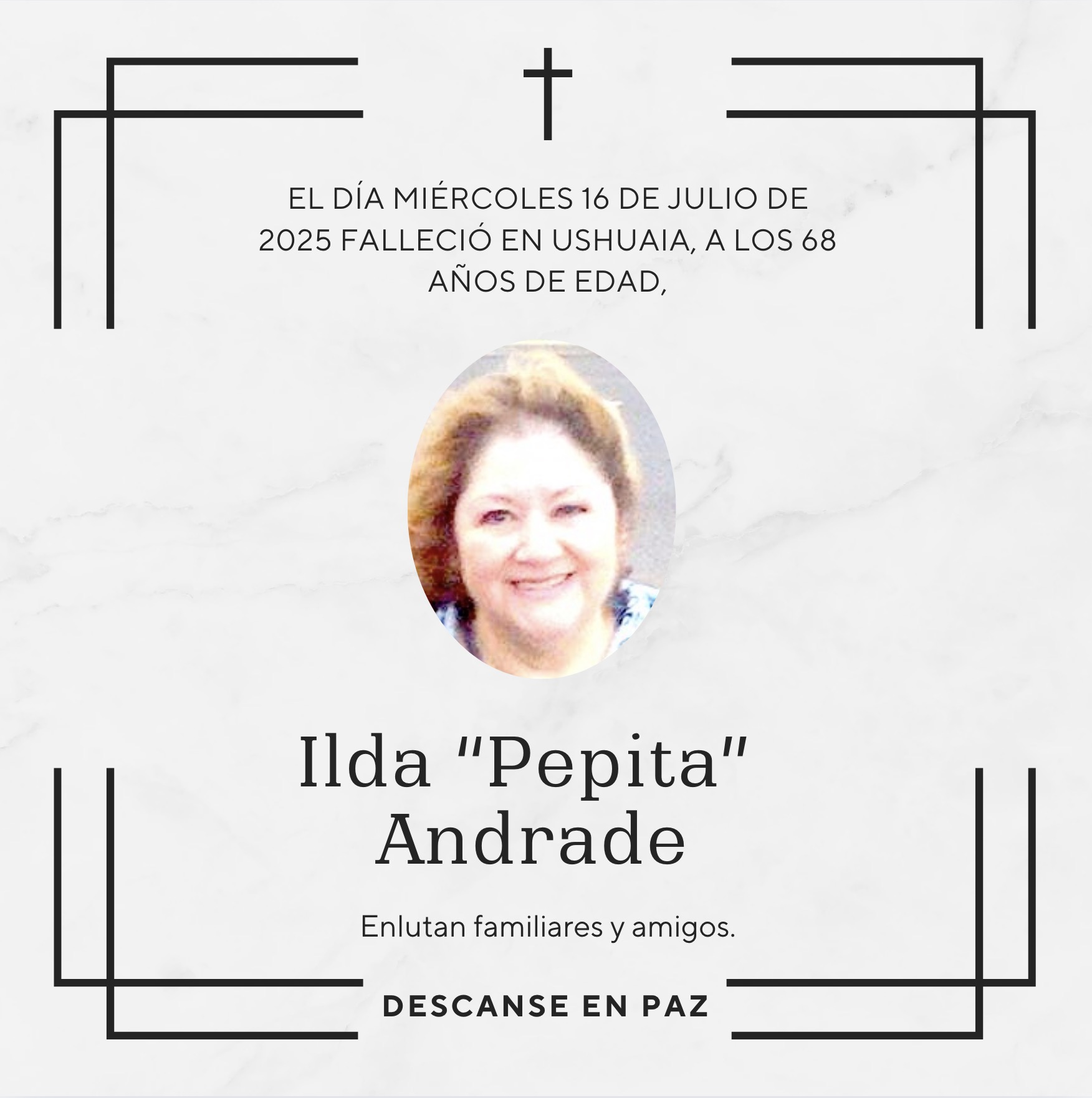 Fallecimiento | Ilda “Pepita” Andrade