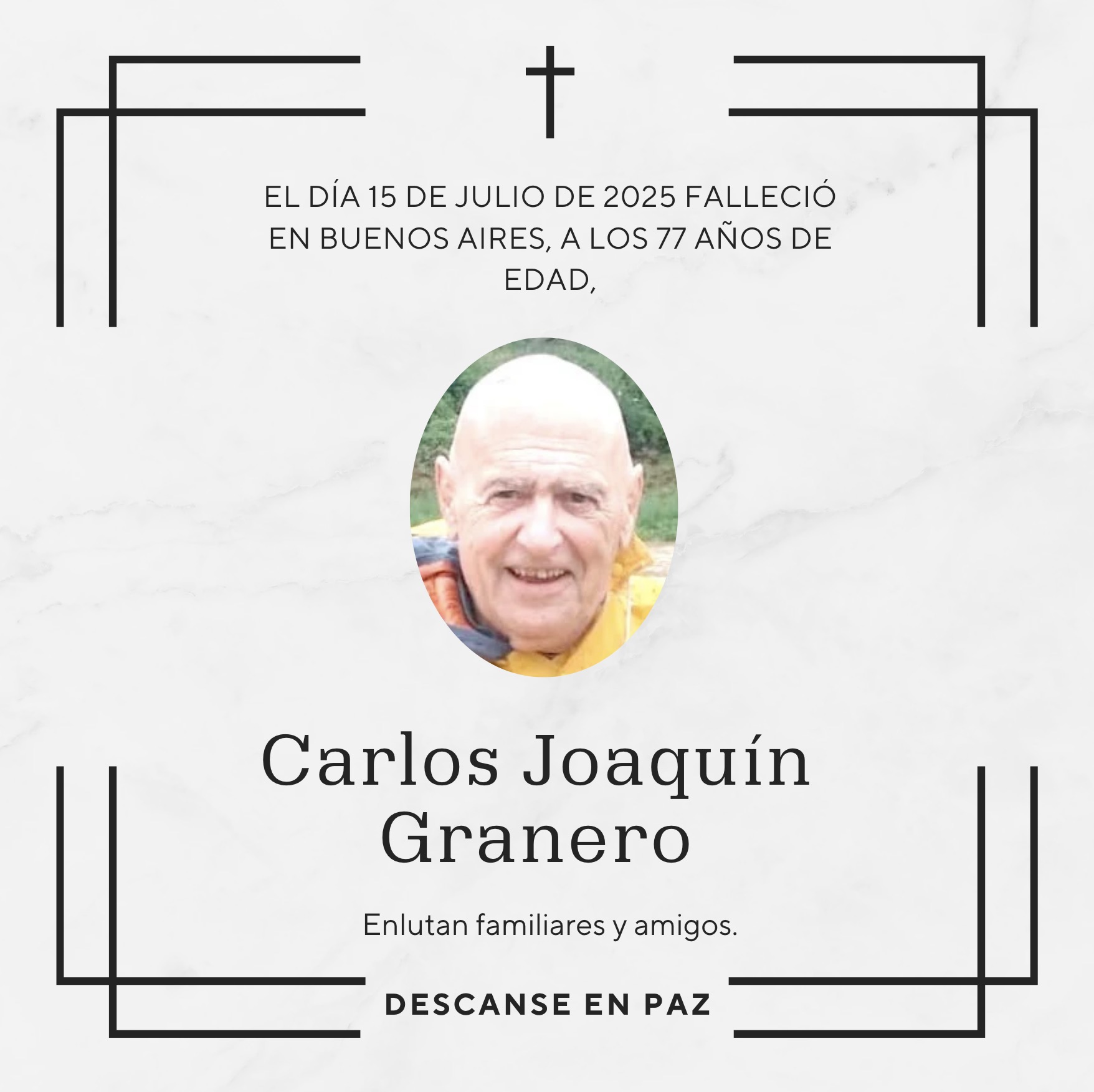 Fallecimiento | Antonio Ruiz Díaz.