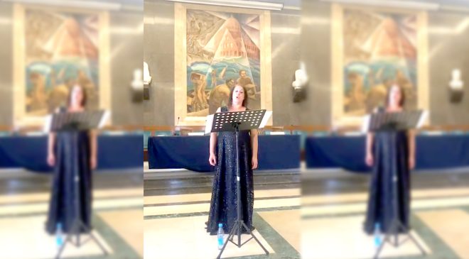 La soprano ushuaiense Natalia Escobar brilló en un concierto en Perugia