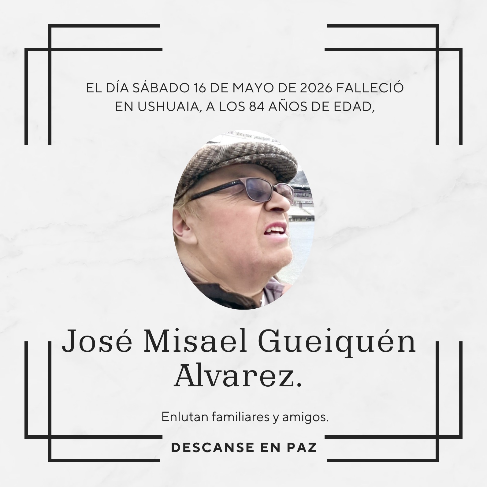 Fallecimiento | José Gueiquén Alvarez