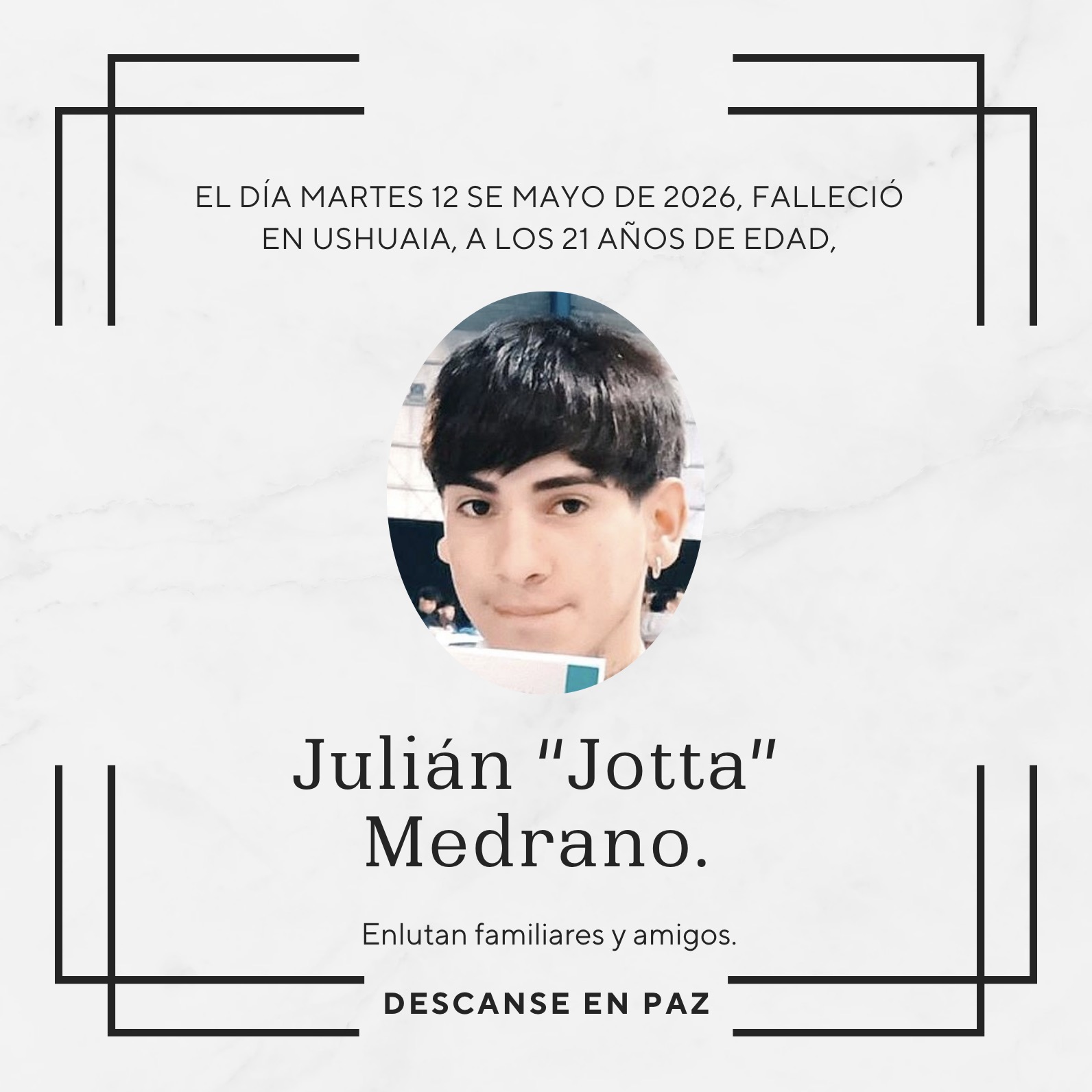 Fallecimiento | Julián Medrano