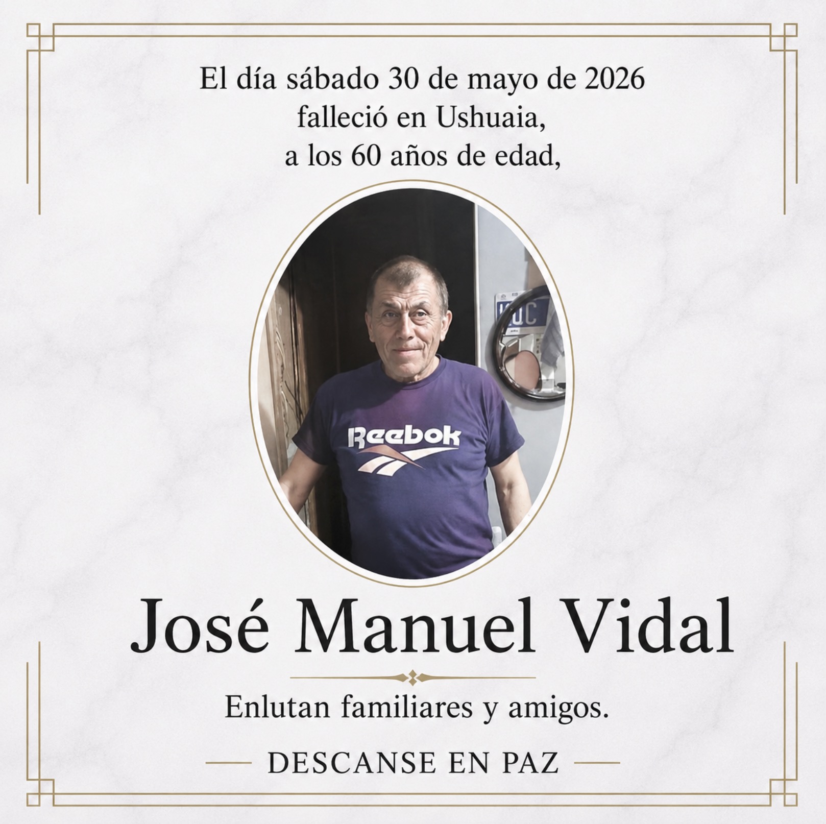Fallecimiento | José Manuel Vidal
