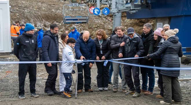 El Cerro Martial inauguró su nueva aerosilla y abrió una nueva etapa para el turismo fueguino
