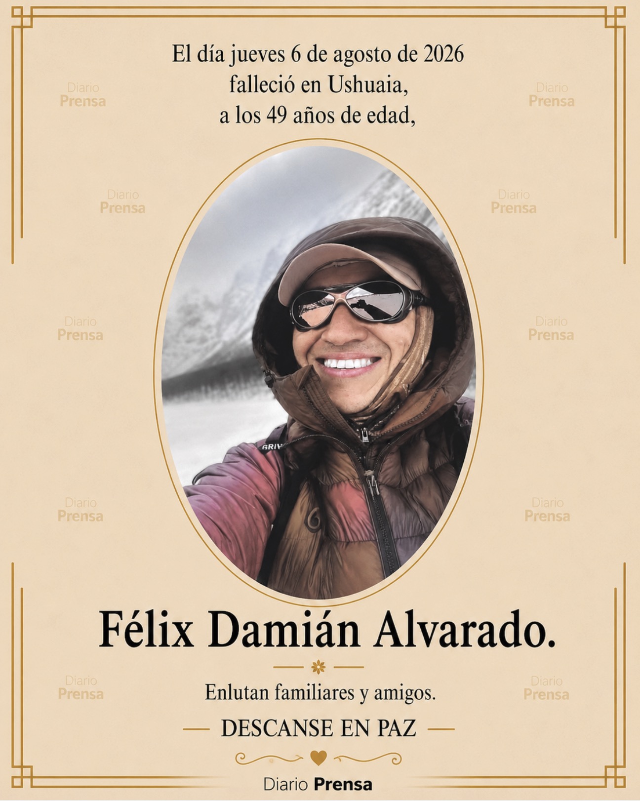 Fallecimiento | Félix Damián Alvarado