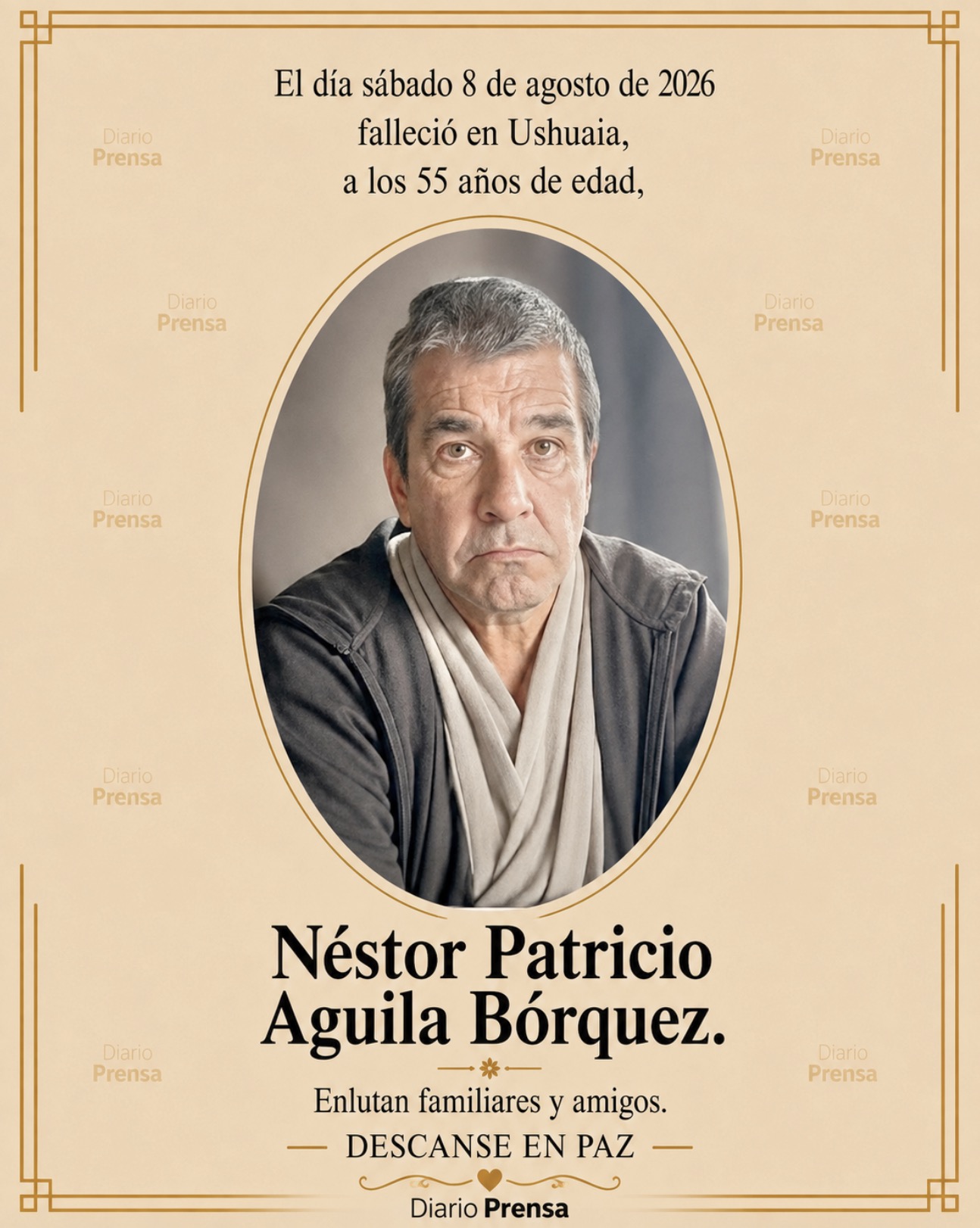 Fallecimiento | Néstor Patricio Aguila Bórquez