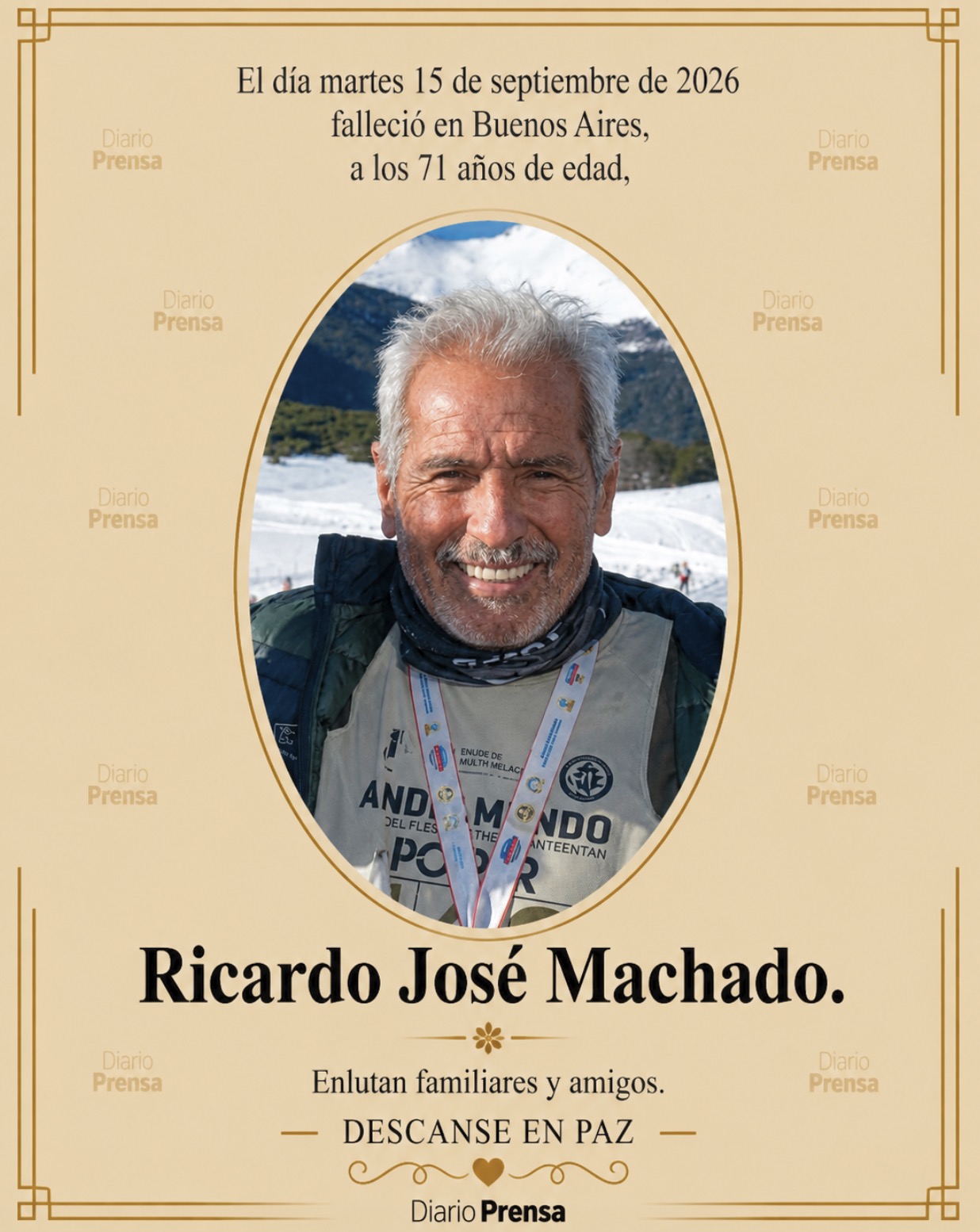 Fallecimiento | Ricardo José Machado