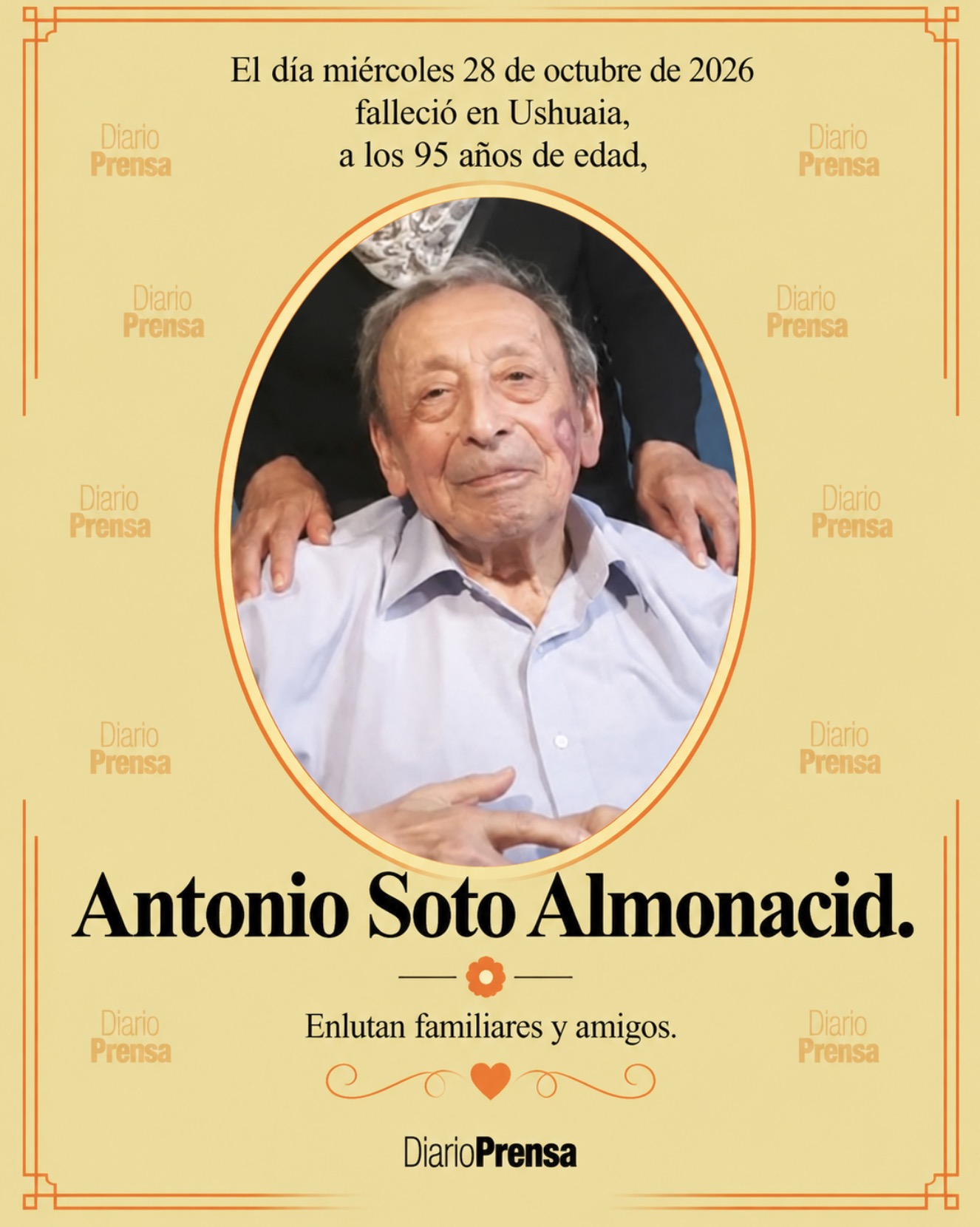 Fallecimiento | Antonio Soto Almonacid
