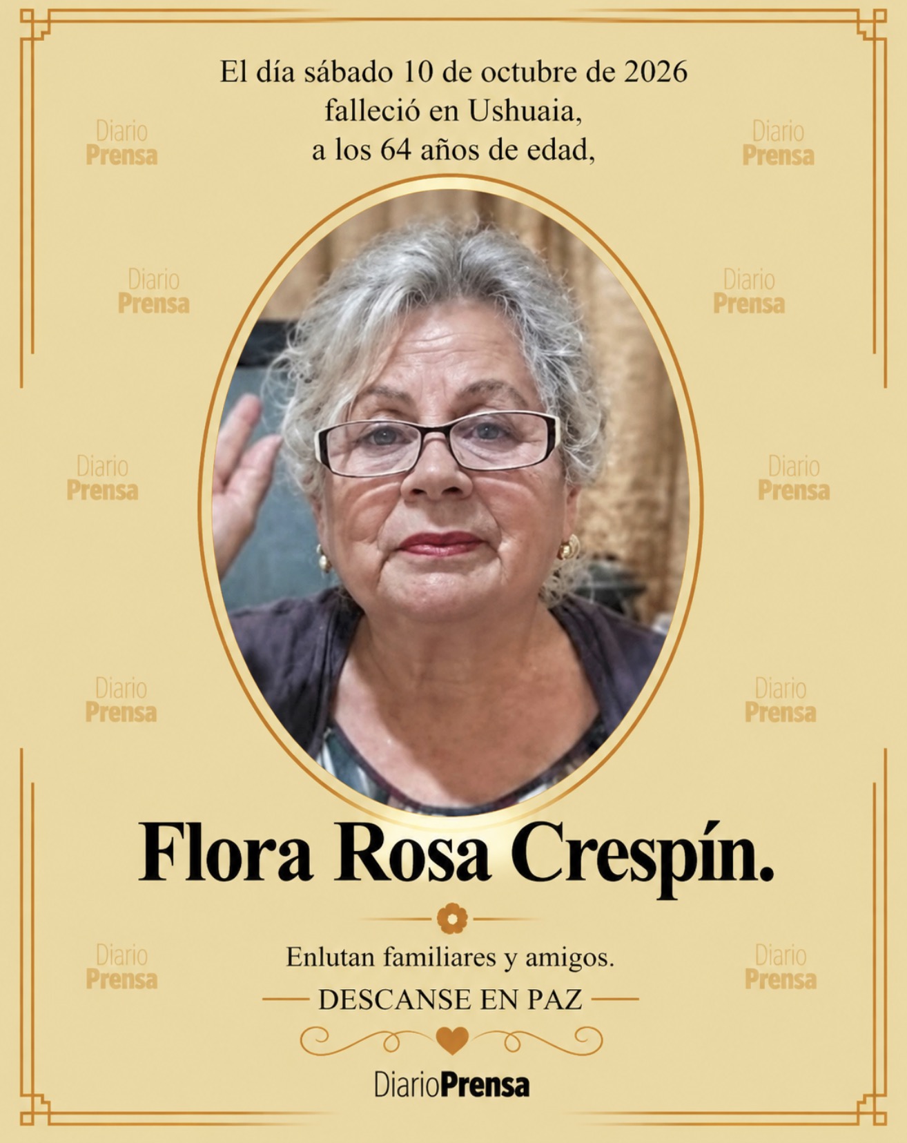 Fallecimiento | Flora Rosa Crespín