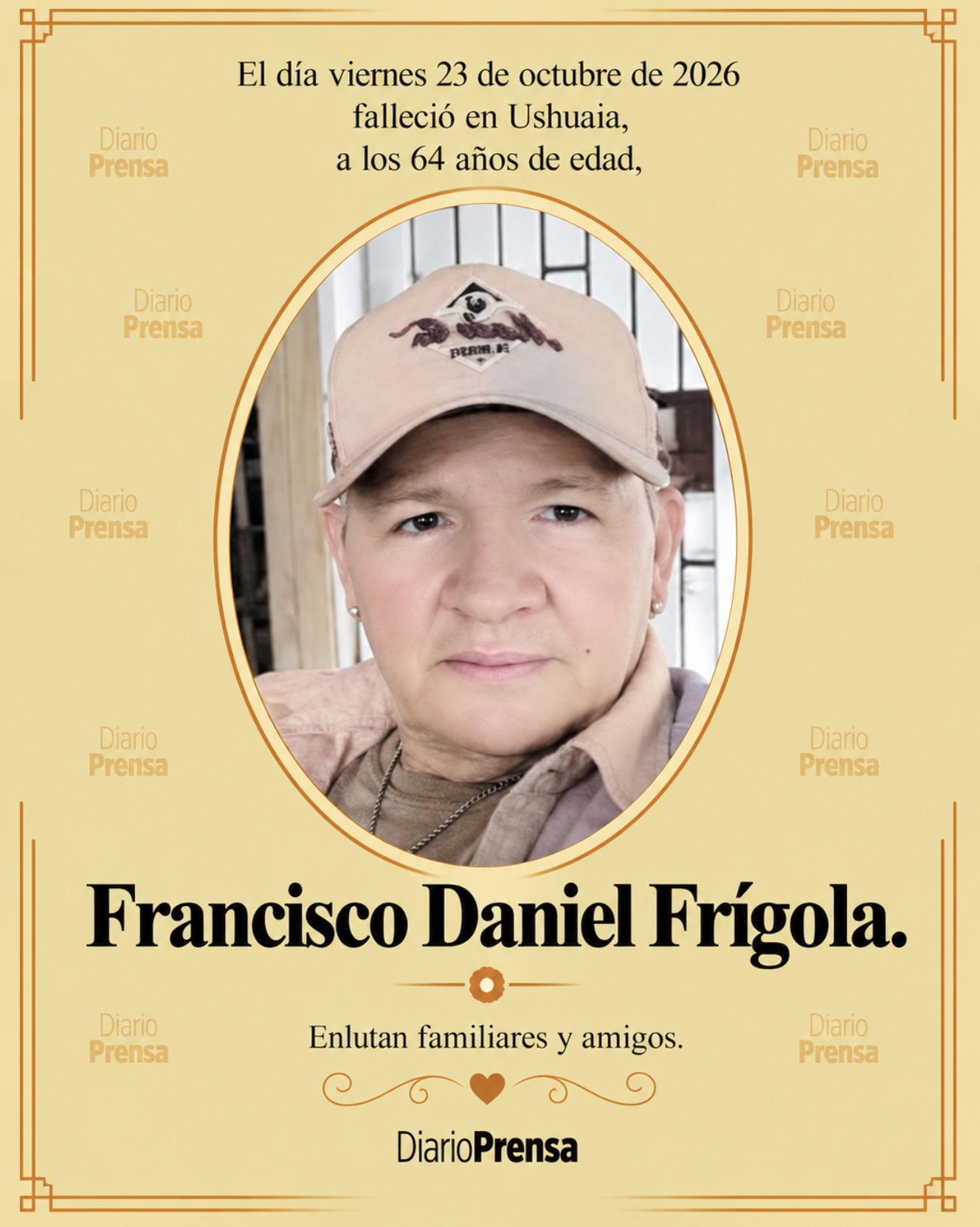 Fallecimiento | Francisco Daniel Frígola