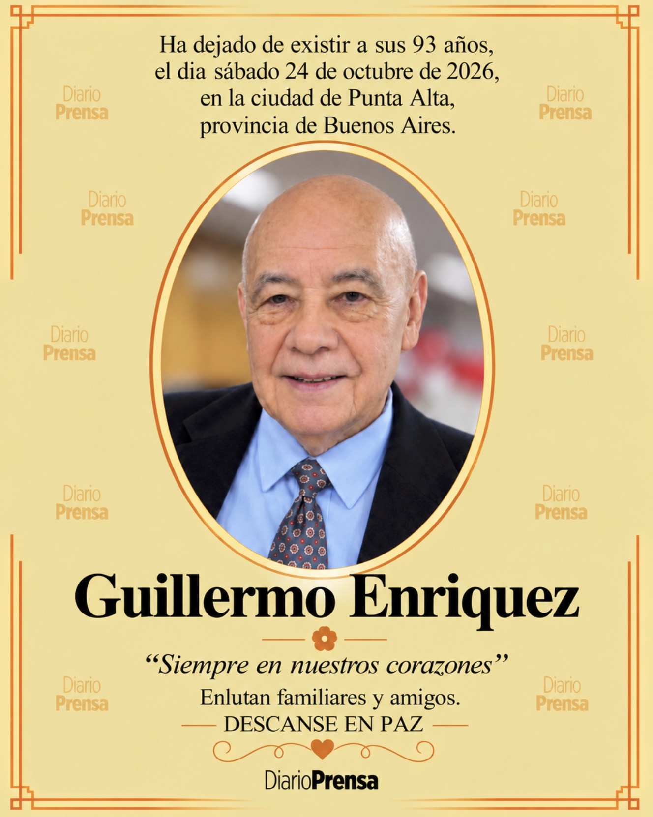Fallecimiento | Guillermo Enriquez