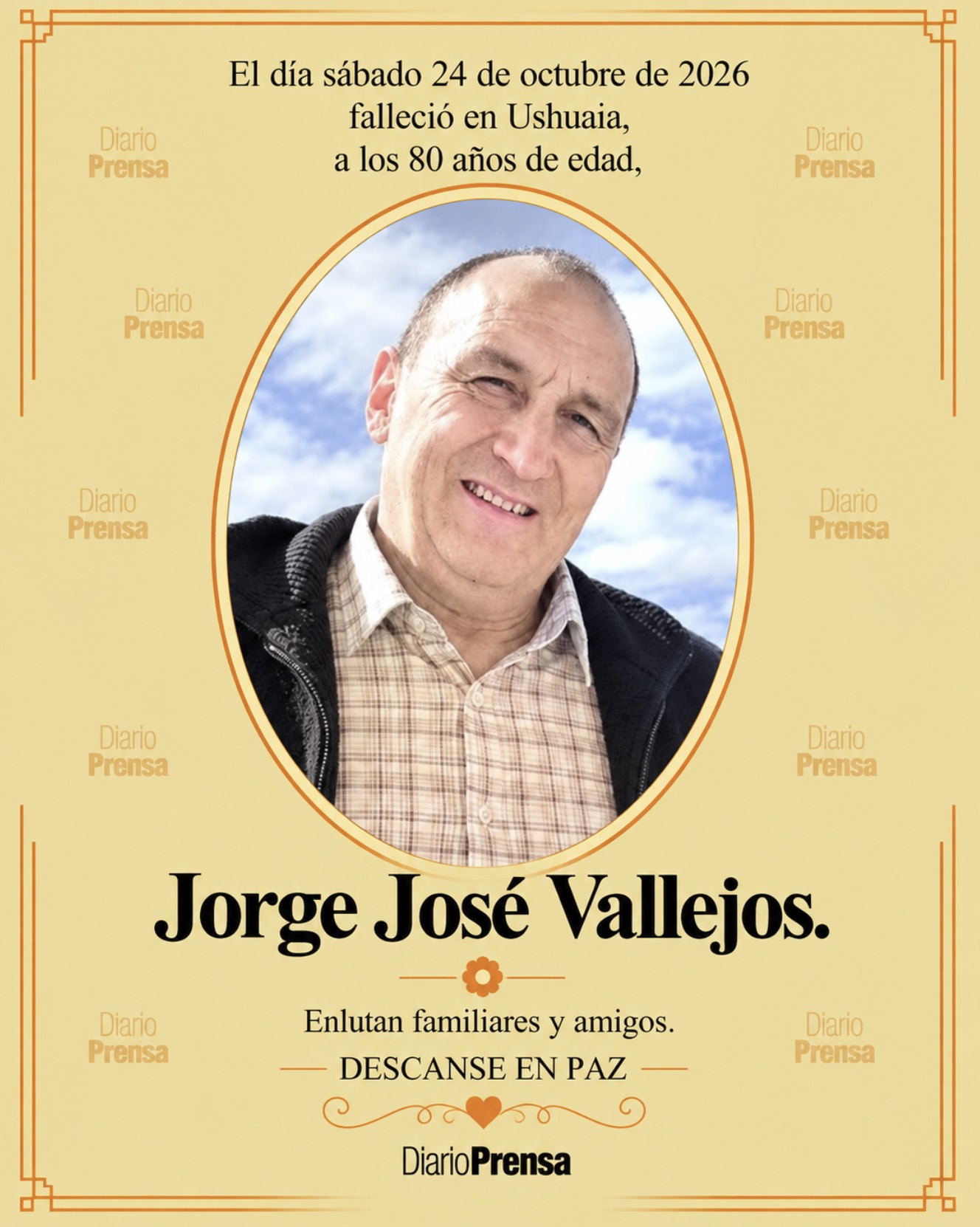 Fallecimiento | Jorge José Vallejos