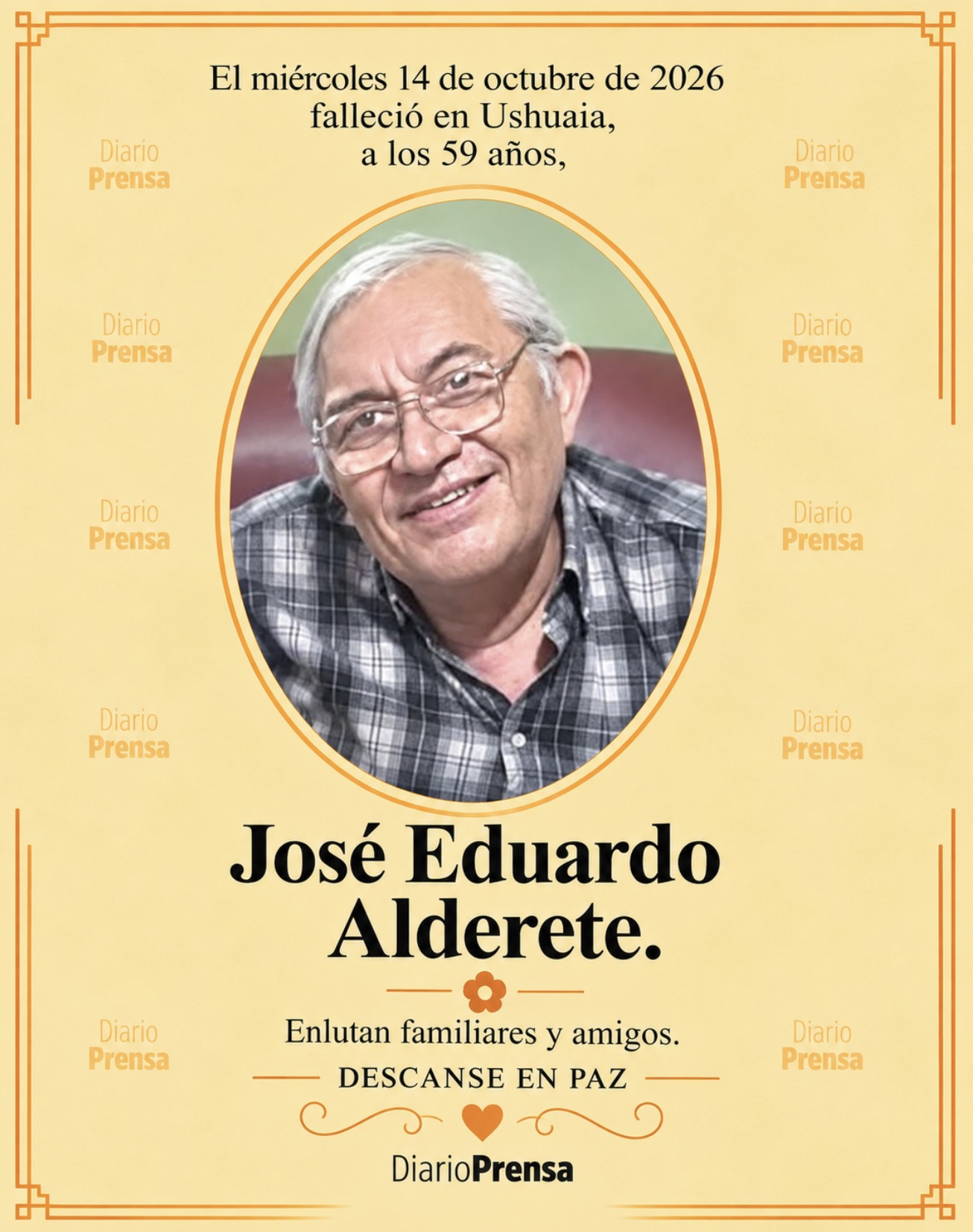 Fallecimiento | José Eduardo Alderete