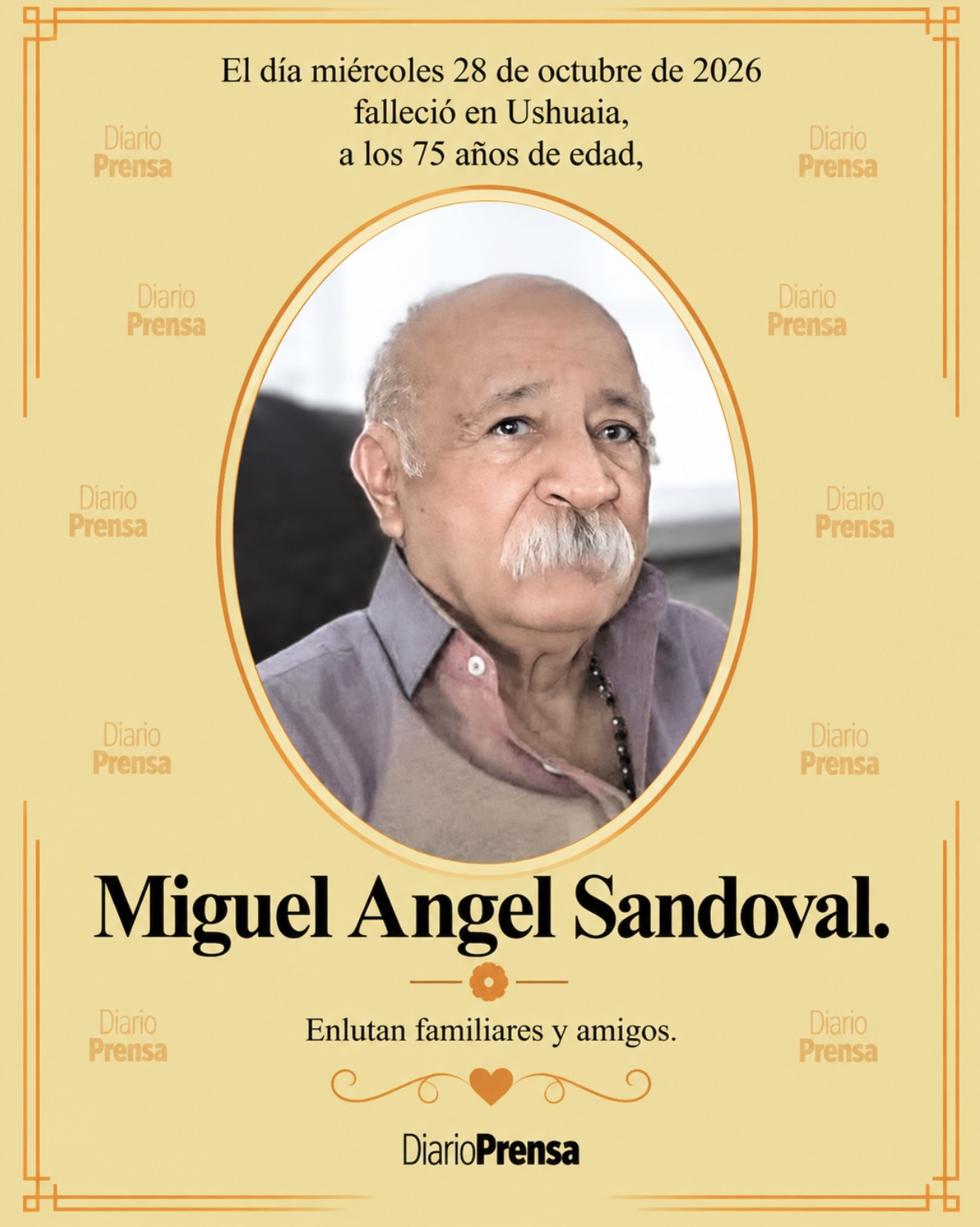 Fallecimiento | Miguel Angel Sandoval