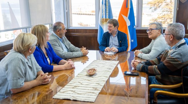 Melella y dirigentes de la CGT analizaron la situación laboral de Tierra del Fuego